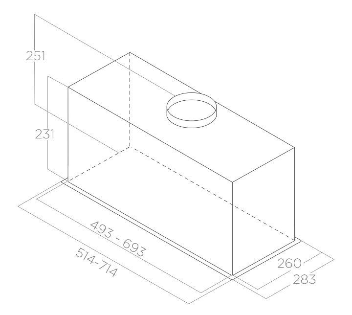 Аспиратор Elica Fold Bl Mat 52