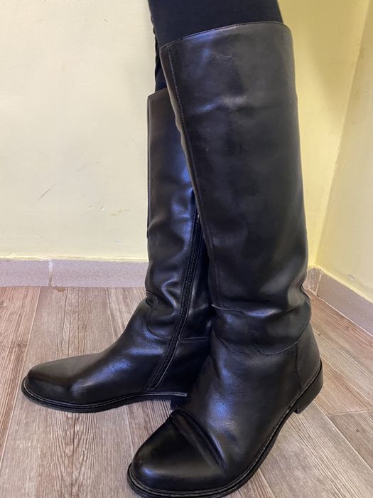 Сапоги натуральная кожа, весна осень демисезон 37 размер