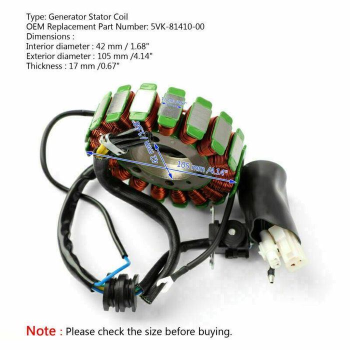 Stator Alternator Yamaha XT660 MT03 XT 660 Tenere Bobina A480