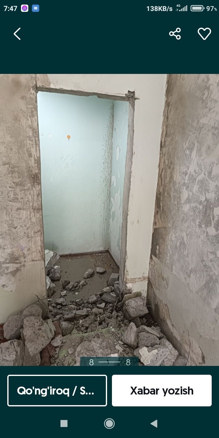 Beton teshish devor teshish demoxodga teshish suvli suxoy devor kesish