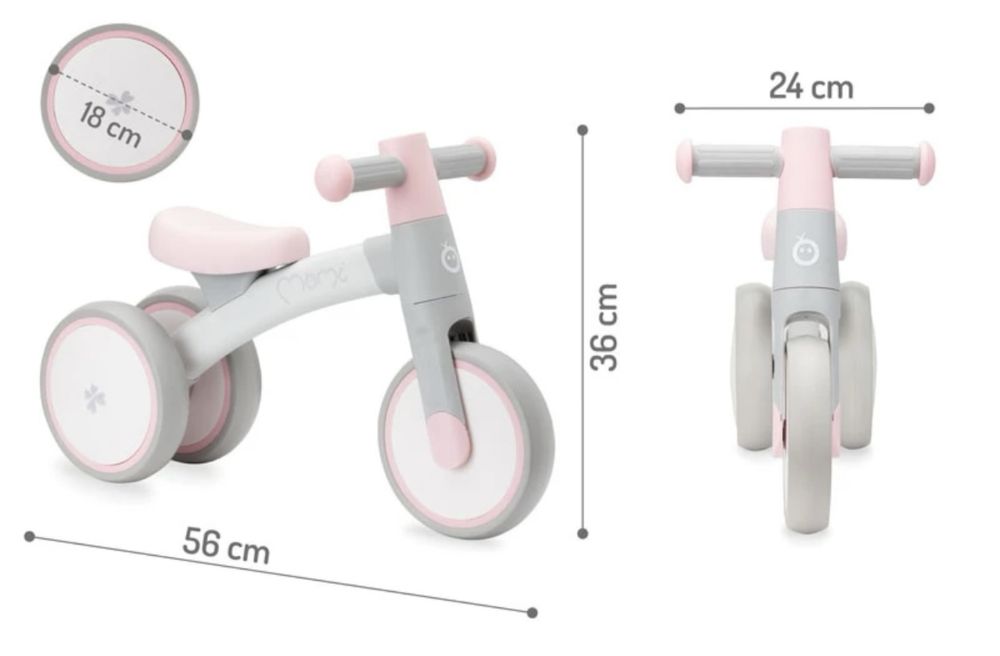 Bicicleta Momi- fara pedale TEDI PINK