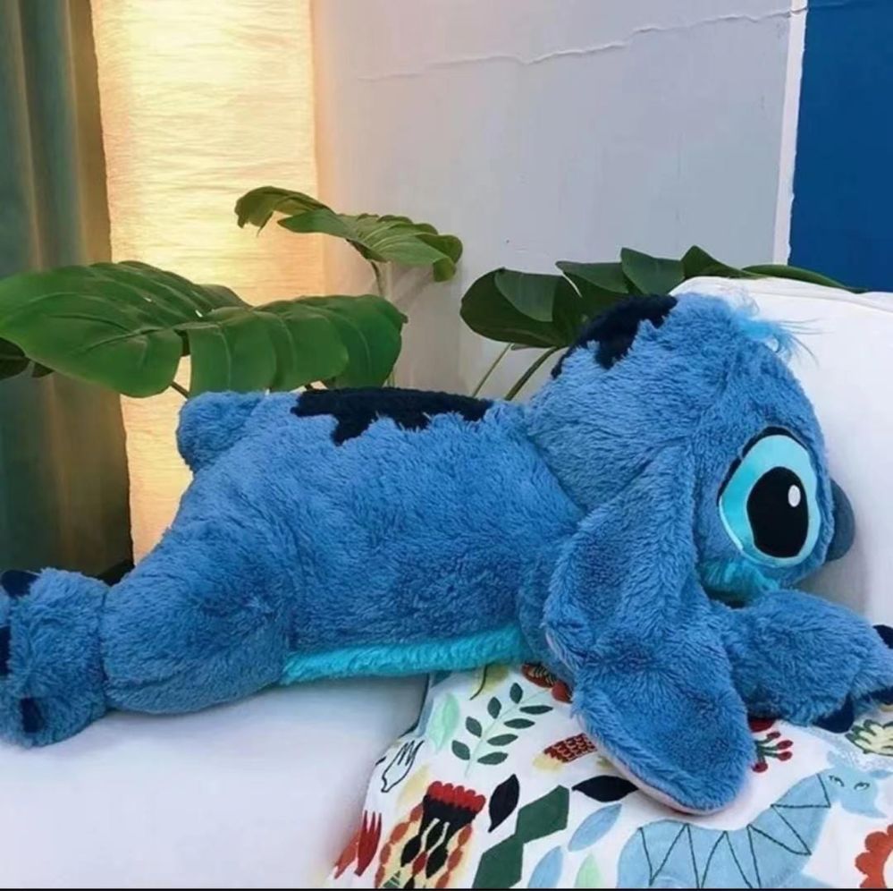 Jucarie de plus Stitch, model 2024, multifunctional, 55 cm, NOU