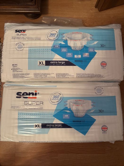 Scutece Seni Super XL , 30 bucati