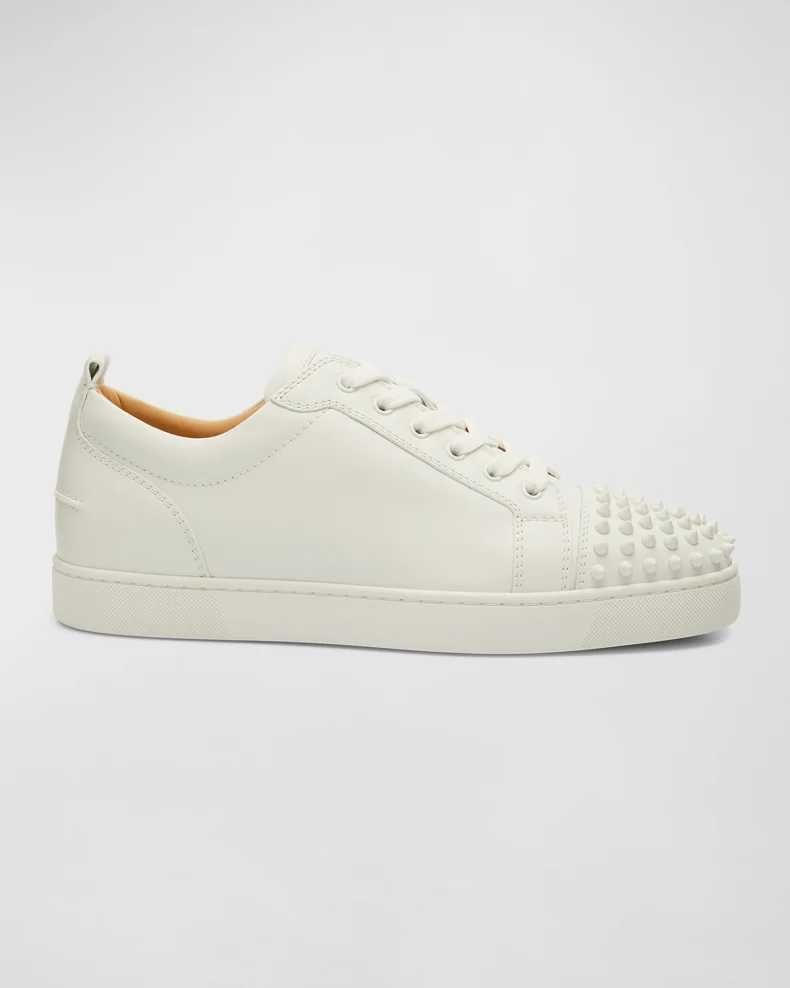 (36-44 номер) Christian Lobotin/Louboutin Low White с предни шипове