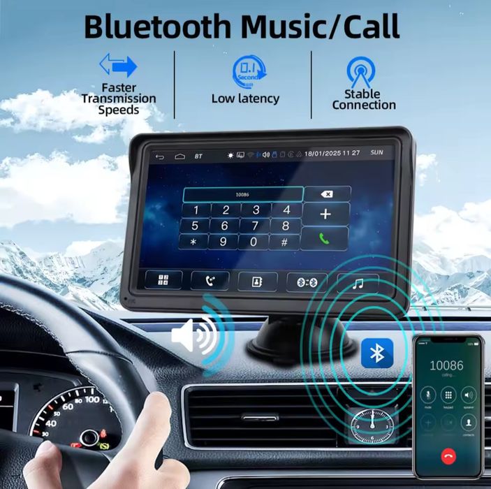 Car multimedia player carplay android auto