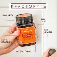 ORIGINAL organic MANUKA honey Wedderspoon  K Factor 16 - 1 Kilogram -