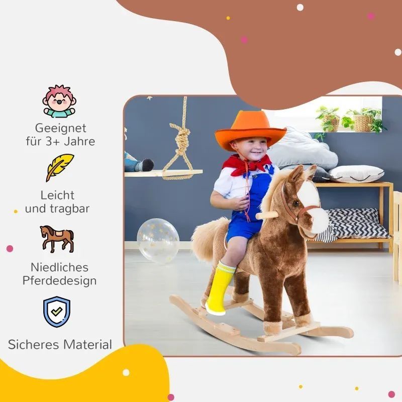 HOMCOM Люлеещо се конче