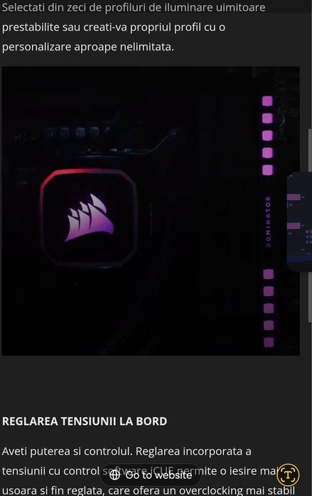 Memorie Corsair DOMINATOR PLATINUM XMP, DDR5, 64 GB (4x16) CL32