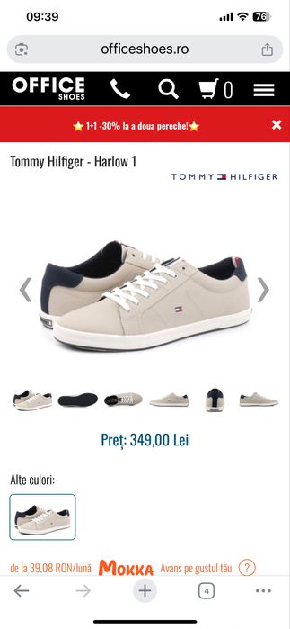 Papuci/tenisi tommy hilfinger