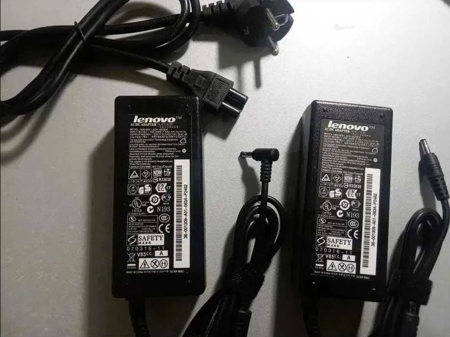на Lenovo с тонким разъёмом зарядка блок питания