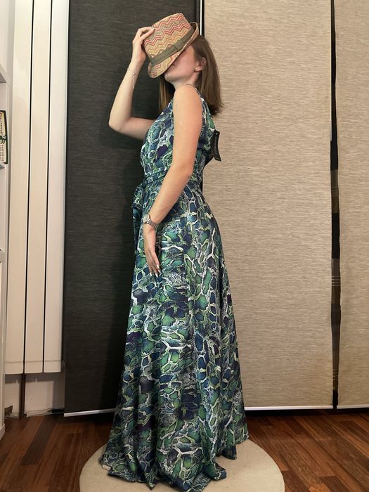 Rochie Efect verde, lunga