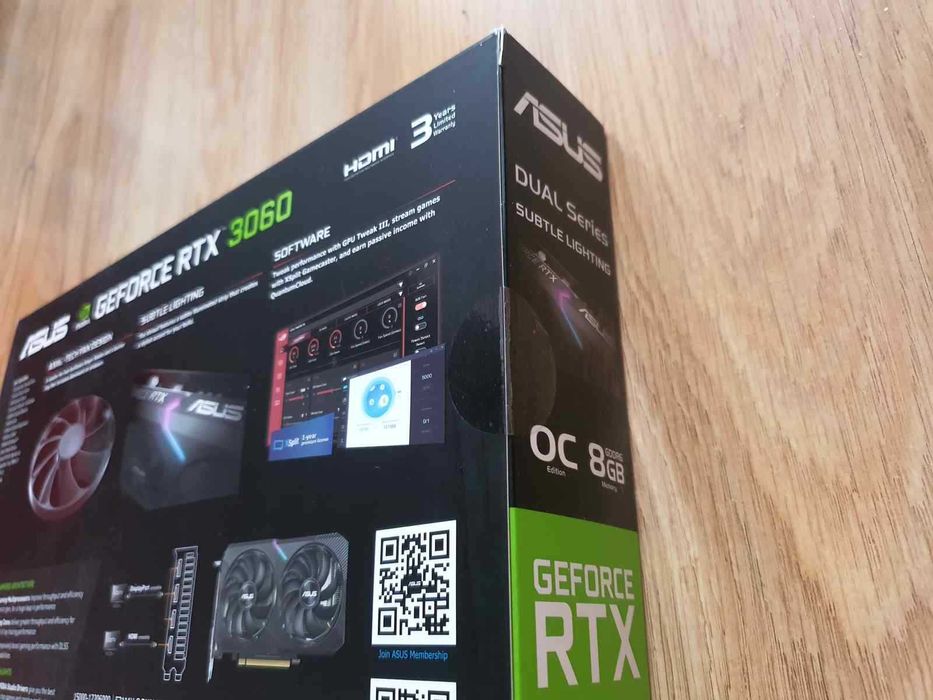 Placa Video Asus GeForce RTX 3060 DualOC Edition 8GB Sigilata Noua
