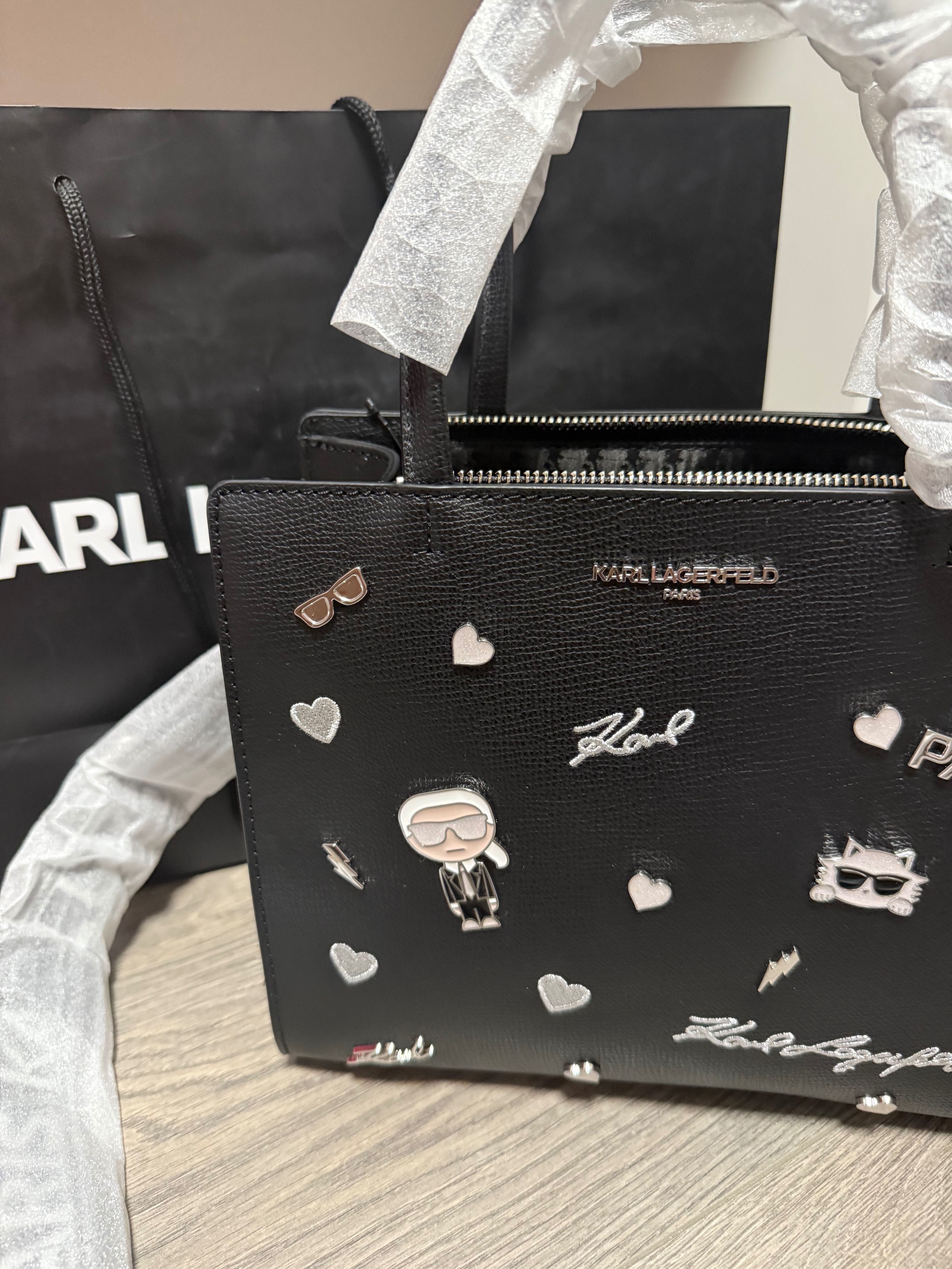 Karl Lagerfeld дамска чанта оригинална с касова бележка