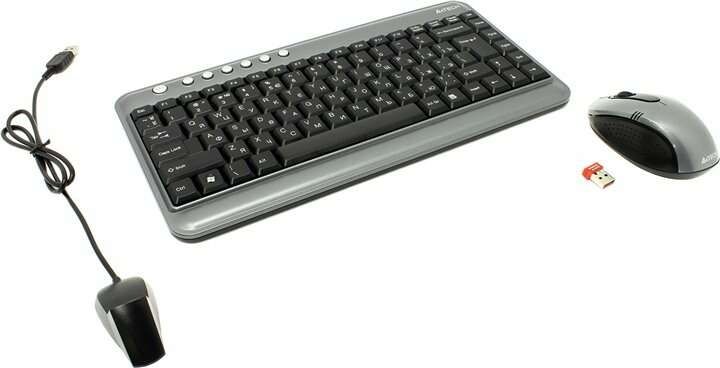 Комплект клавиатура + мышь A4Tech "Wireless Desktop Padless 7300N"