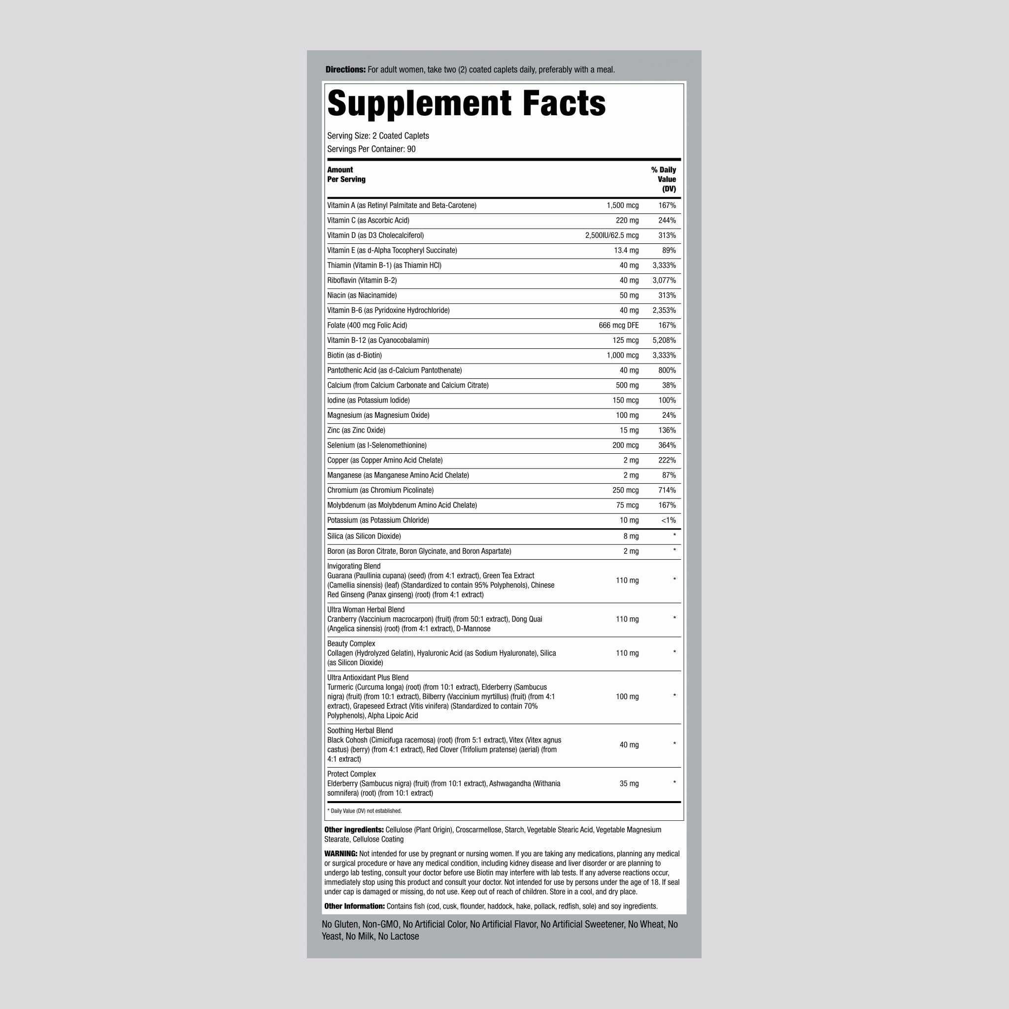 Multivitamine pentru Femei 180 Caps