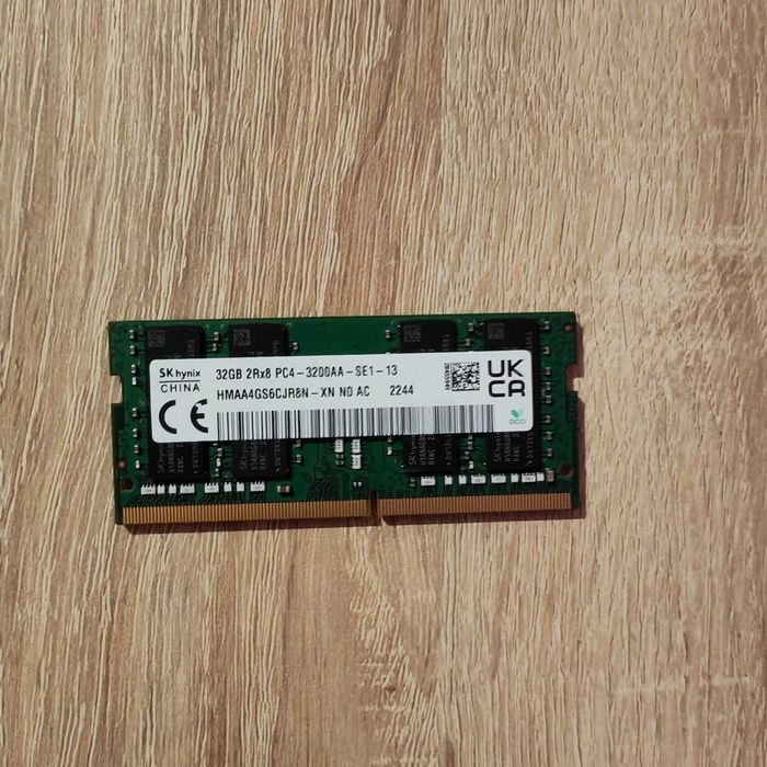 Memorie RAM Laptop Samsung 32GB 3200 MHz - Testata, HMAA4GS6CJR8N-XN