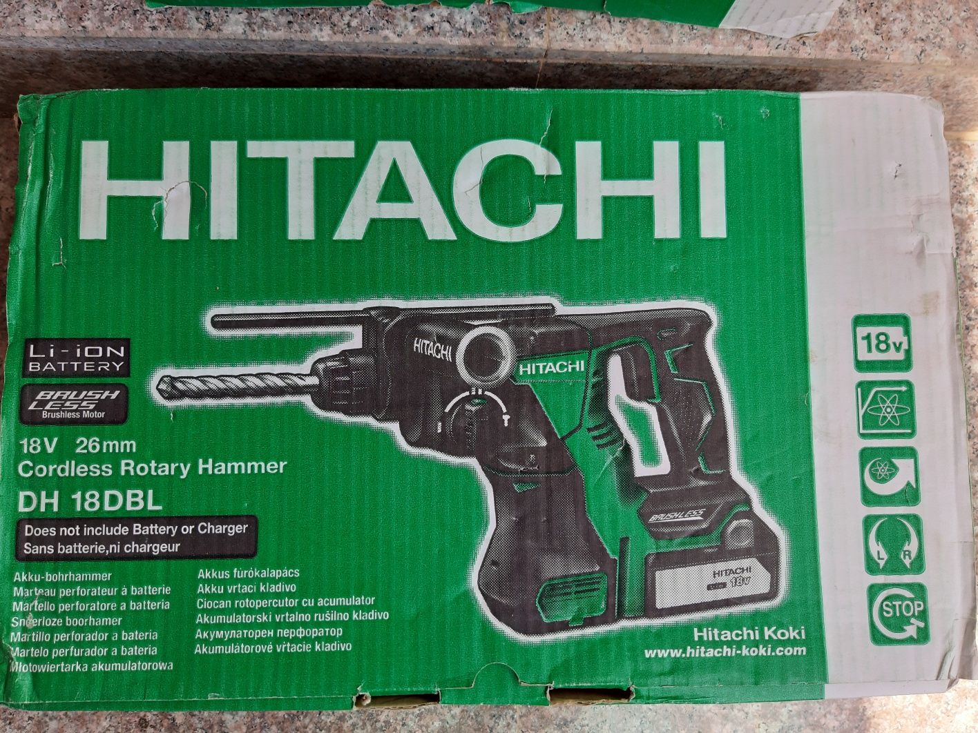 Hitachi foarfeca tabla , rotopercutor pe acumulatori nou