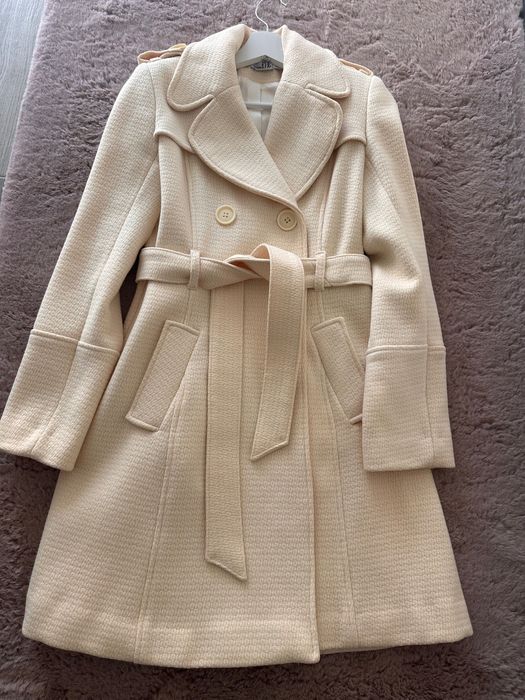 Palton lâna, cu buzunare in lateral