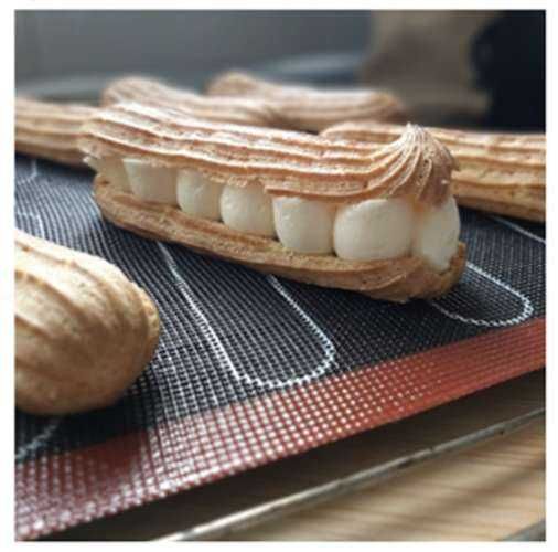 Силиконова подложка за печива като еклери, соленки, за фурна, Ruhhy