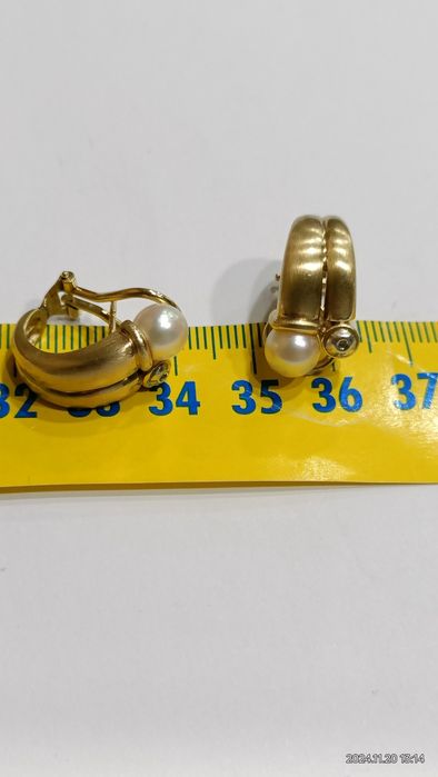 Vind cercei din aur 14kt cu perle Akoya