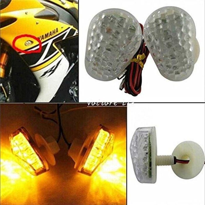 Semnalizari moto incorporate carena led CLEAR Honda YAMAHA Agricole