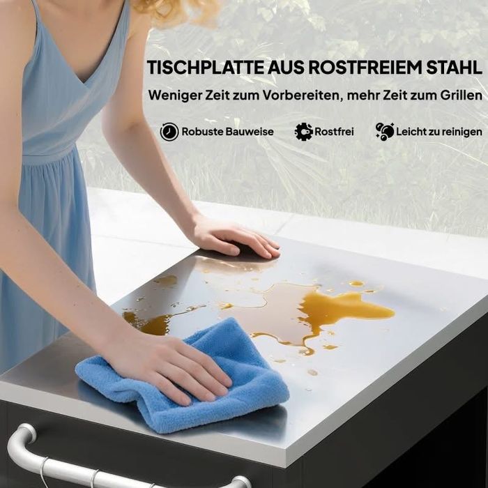 Кухненска количка HOMCOM с колелца