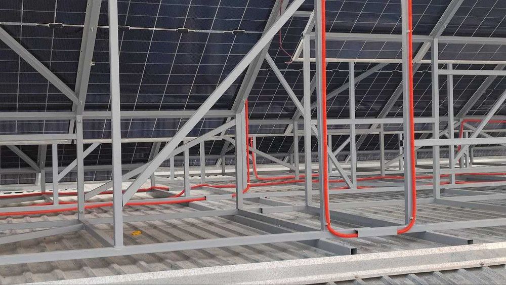 Quyosh panelarini o'rnatish. Установка солнечных панелей. Start 2.8mln