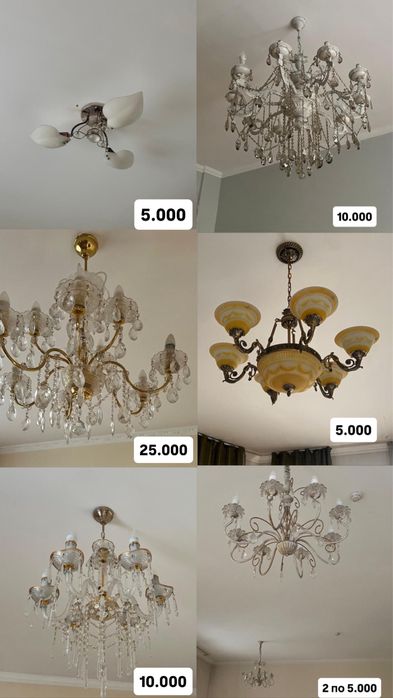 Продам хрустальные люстры
