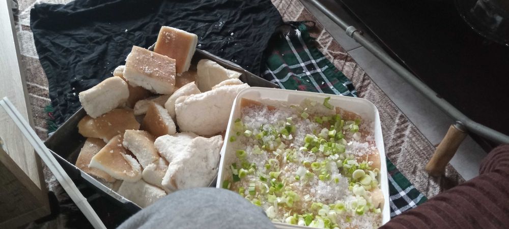 Домашна сланина и суджук.