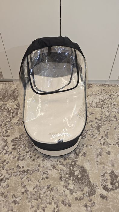 landou Cybex Cot S Lux Alb cu protecție