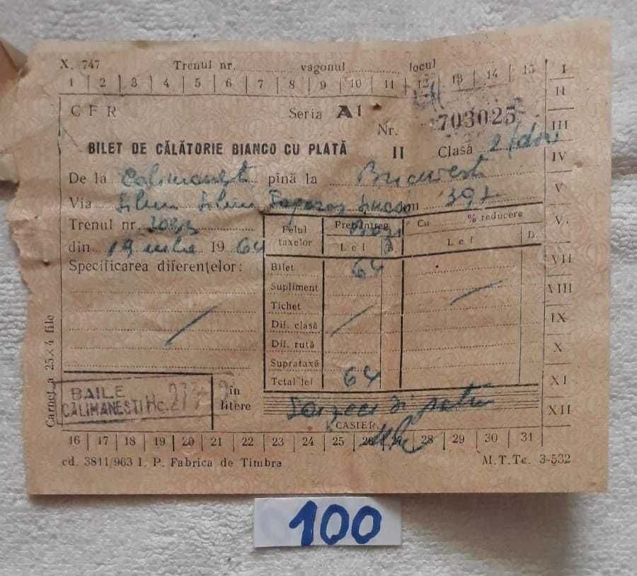 Bilete de tren de colecție nu trimit în țară predare personală în cent