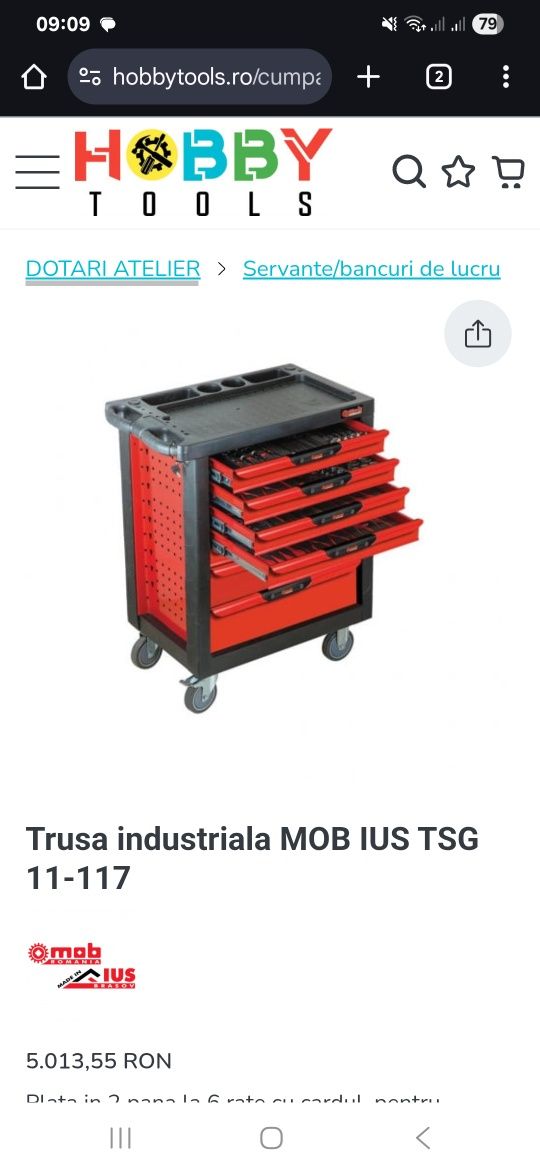 Vând Trusă Industriala MoB TSG 11 - 117