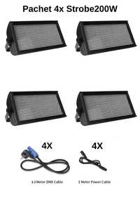 Pachet 4 Strobe 200W Dynamic LED RGB (7R, Beam, Movinghead)