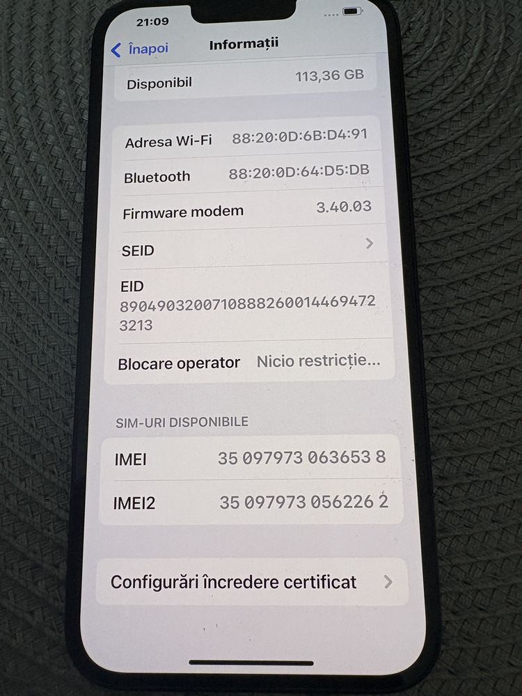 De vinzare Iphone 14 Plus