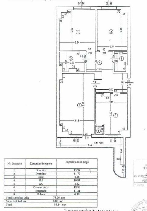 Apartament 3 camere zona Kaufland Pacurari