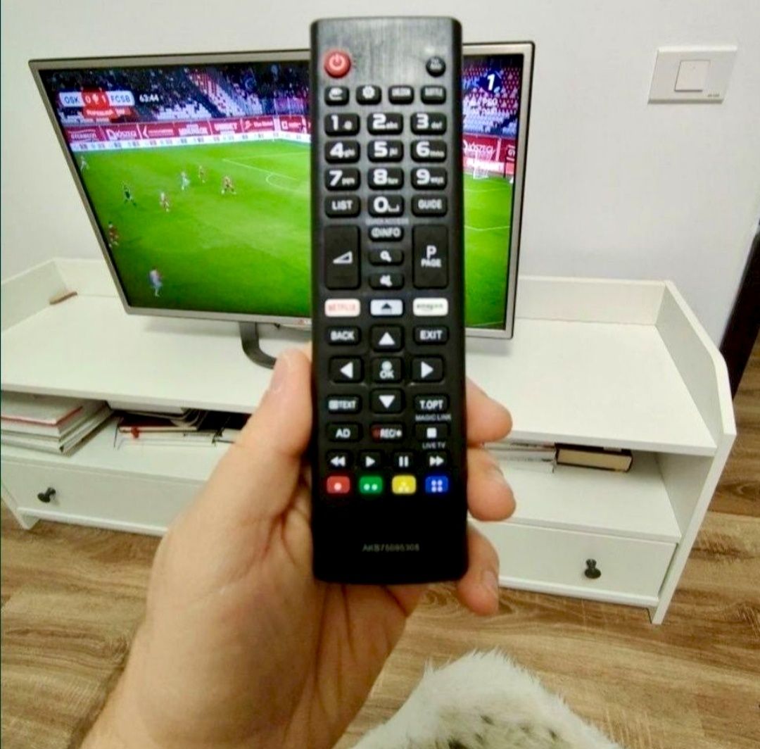 Telecomandă LG TV cu buton Netflix – control rapid și intuitiv