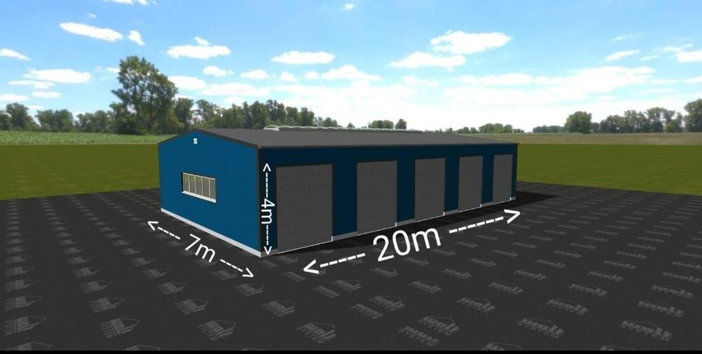 Vand hale metalică 7x20h4