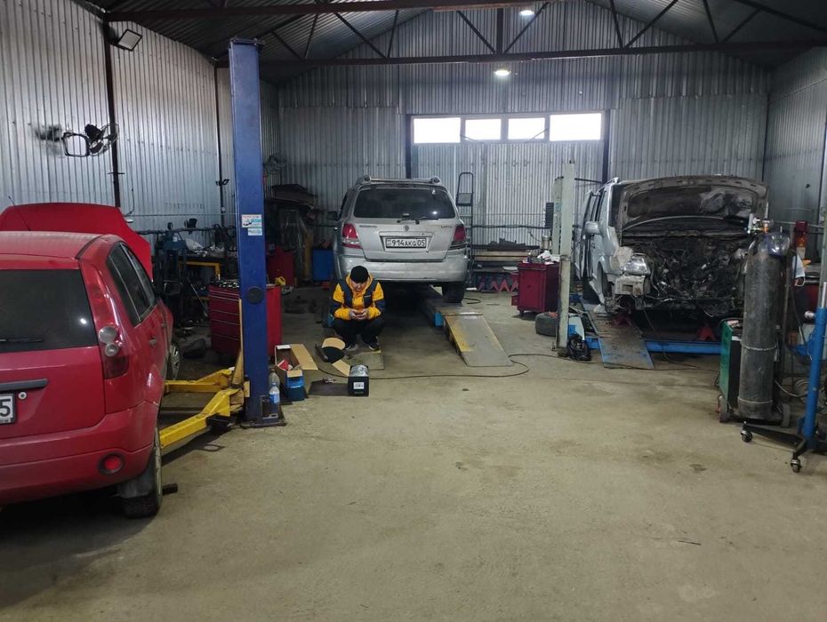 Сдам в аренду действующее СТО, вулканизацию в п.Байсерке