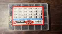 Set 860 suruburi mici pentru reparatii laptop, M1-M3, Negru