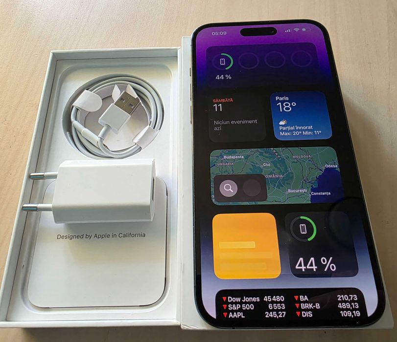 iPhone 14 Pro Max ! stare foarte buna,pach. complet+bonus,bat.orig.87%