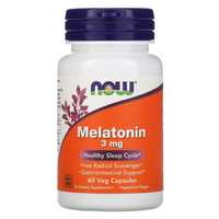 Melatonin, мелатонин 3 и 5 мг БАД, витамины для сна, NOW Foods