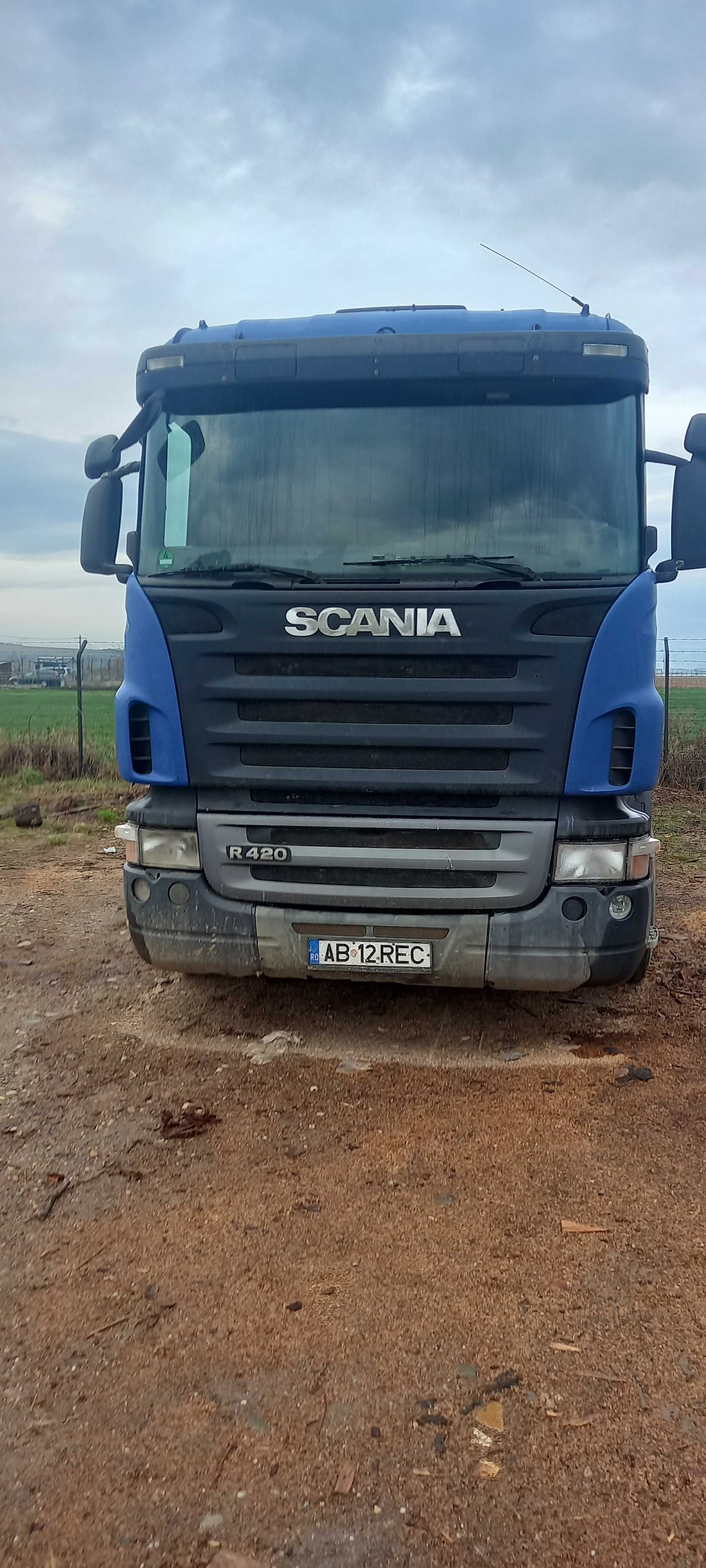 Camion transport container Scania R420