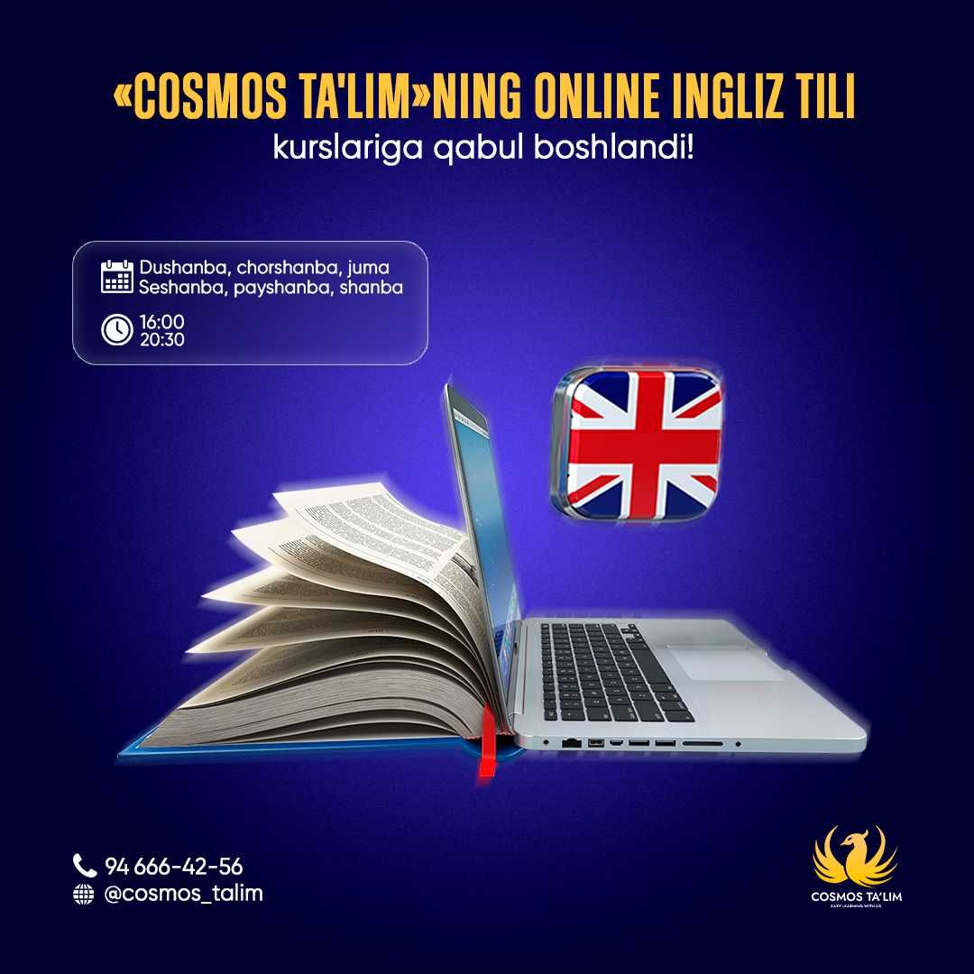 Ingliz Tili online kurs (online darslar) | Инглиз Тили онлине курс