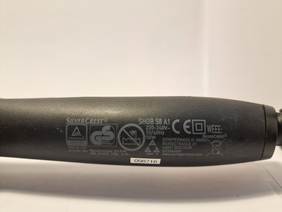 Perie îndreptat păr SilverCrest SHGB 58 A1, ceramica – stare bună