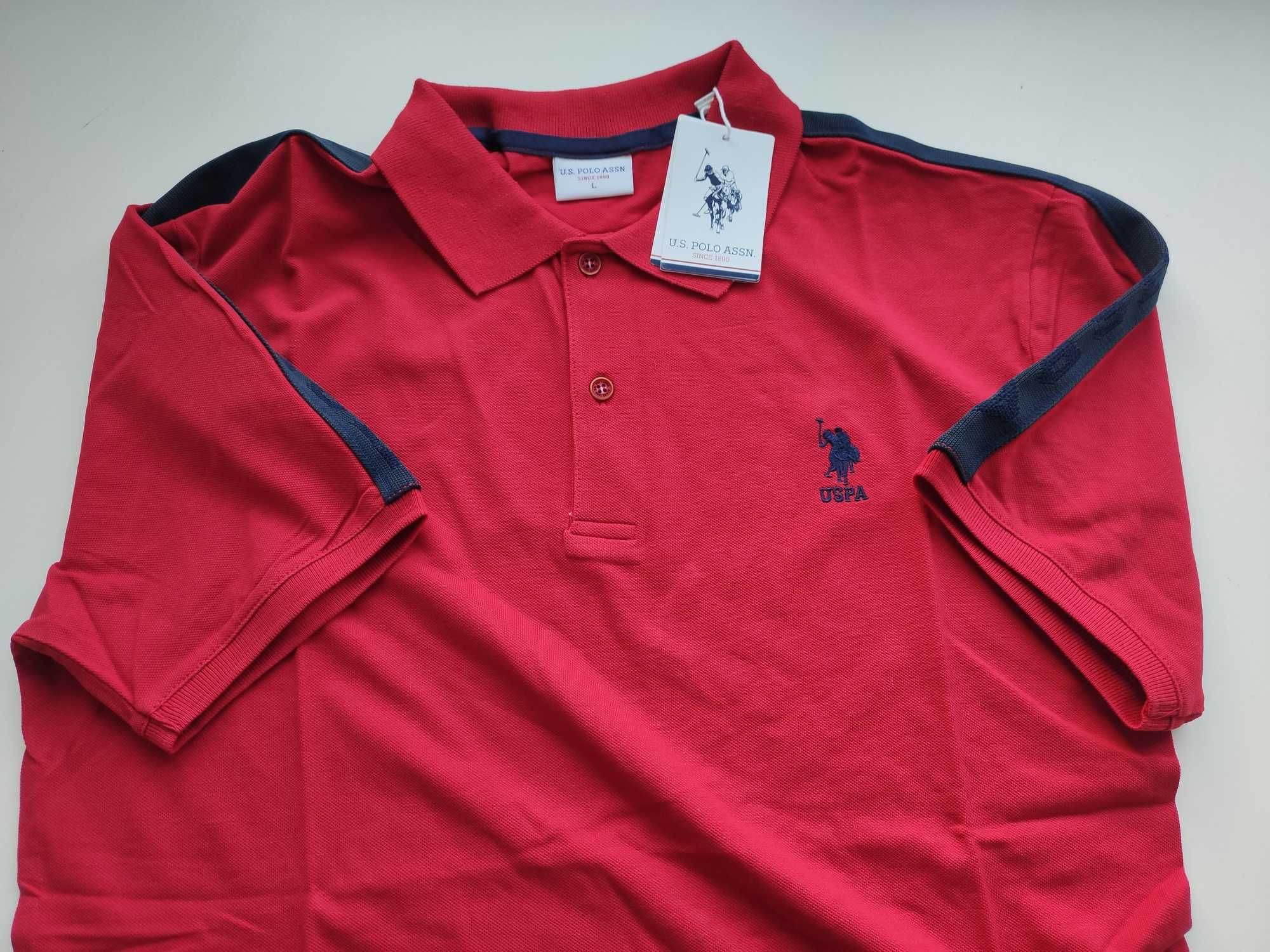 U.S. Polo Assn. Оригинална мъжка тениска М , 2 МОДЕЛА