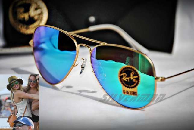 Ochelari de soare Ray Ban Aviator RB3025 112/19 Lentila oglinda