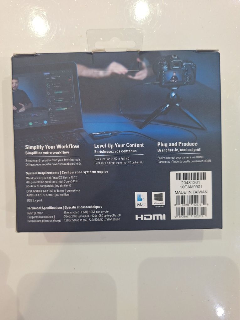 Elgato Video Capture CAM LINK 4K Live streaming