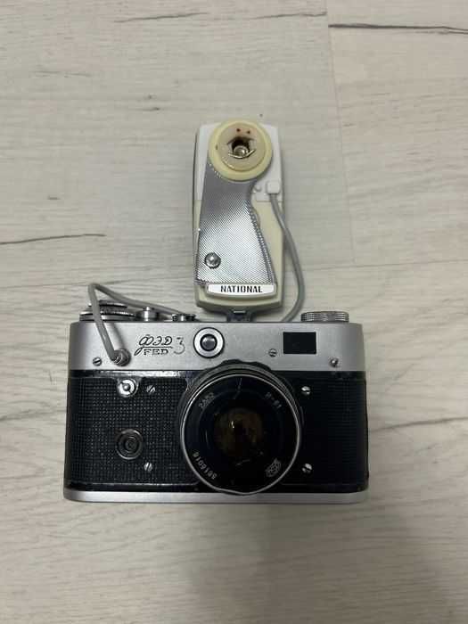 Aparat foto vechi FED-3 + blitz National