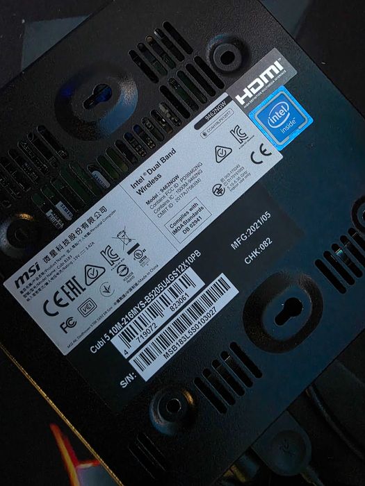 Mini PC / Barebone MSI Cubi B183 - Intel Celeron 5205u - gen 10