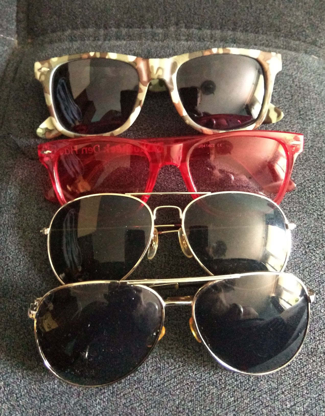 Слънчеви очила, различни модели